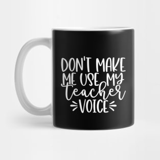 Strict teacher - funny teacher joke/pun (white/grey) Mug